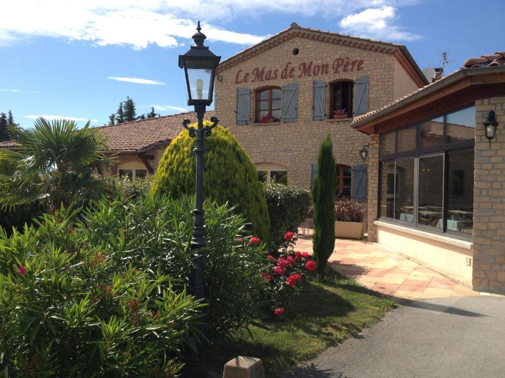 Logis Hotel Restaurant Le Mas De Mon Pere Saint-Jean-le-Centenier Bagian luar foto